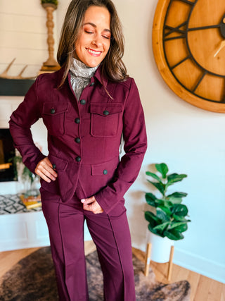 WINE COUNTRY PEPLUM JACKET