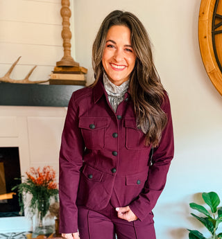 WINE COUNTRY PEPLUM JACKET