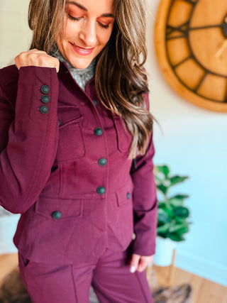 WINE COUNTRY PEPLUM JACKET