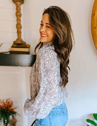 MYSTIC MIST GREY BLOUSE