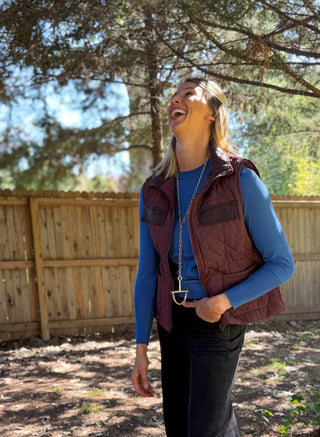 ADJUSTABLE QUILTED VEST