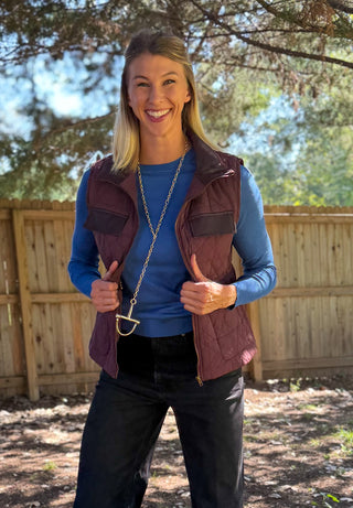 ADJUSTABLE QUILTED VEST
