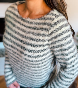 COZY CLOUD STRIPED SWEATER