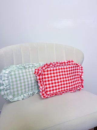 GINGHAM COSMETIC BAG