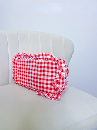 GINGHAM COSMETIC BAG