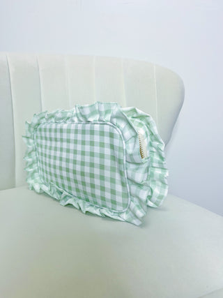 GINGHAM COSMETIC BAG