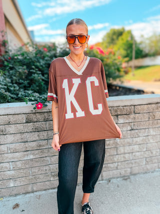 1KC BROWN JERSEY