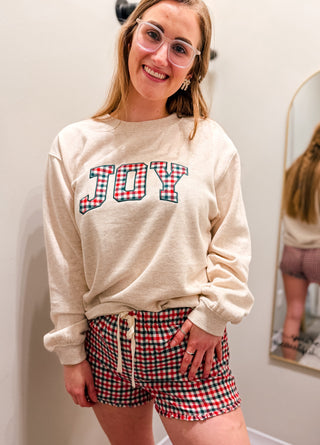 JOLLY GINGHAM LOUNGE SHORTS