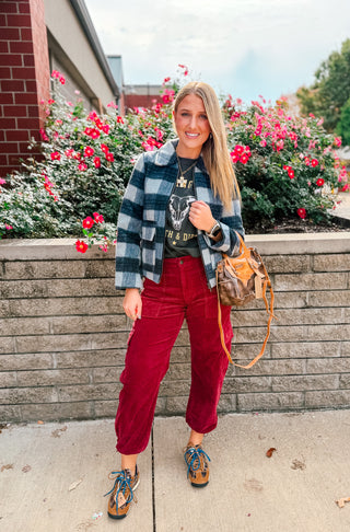 THE BLUE HOUR PLAID JACKET