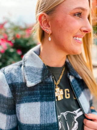THE BLUE HOUR PLAID JACKET