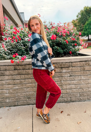 THE BLUE HOUR PLAID JACKET