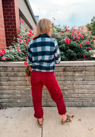 THE BLUE HOUR PLAID JACKET