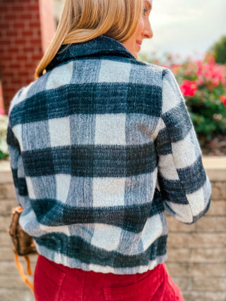 THE BLUE HOUR PLAID JACKET