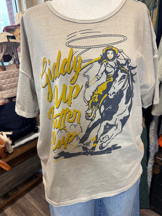 GIDDY UP SAND TEE