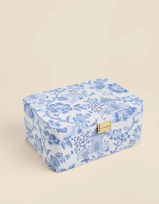 Jewelry case, Toile pattern
