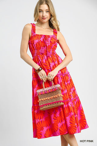 UMGEE-TROPICAL MIDI DRESS