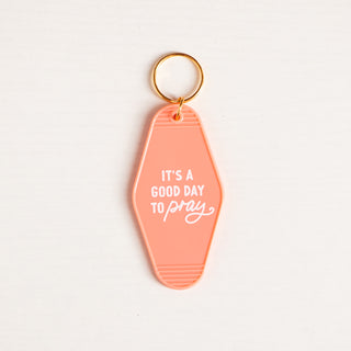 PRAY MOTEL KEYCHAIN