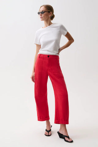 TORI RED UTILITY PANT