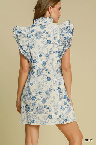 UMGEE-RUFFLE MINIDRESS-FLORAL