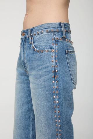 LEXI MID RISE STUDDED DENIM