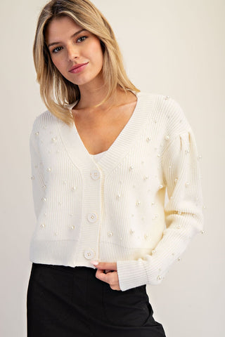 ES-PEARL LS CARDIGAN