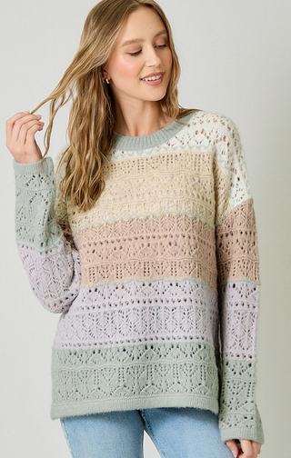 MY-COLOR BLOCK SWEATER