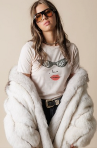 AOU-NO THANKS SLIM TEE