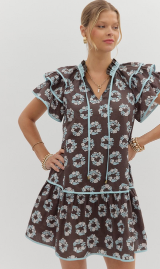 ENT-SALLY FLORAL DRESS
