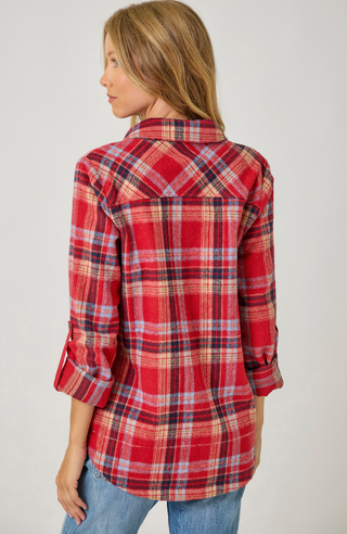 MY-PLAID SHIRT JACKET