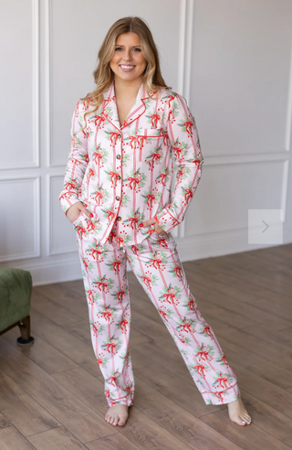 MRW-HOLIDAY BOW PJS
