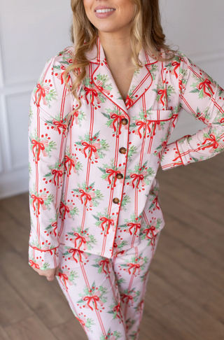 MRW-HOLIDAY BOW PJS