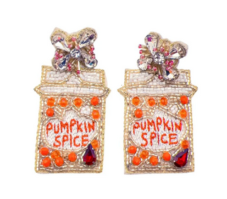 TJ- BEADED PUMP. SPICE EARRINGS