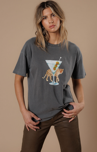AUO-LEOPARD MARTINI TEE