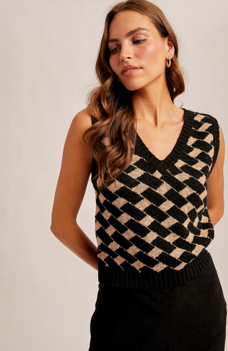 H&T- SLUB TEXTURED VEST