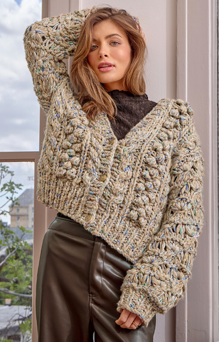 MY- FLECKED CARDIGAN