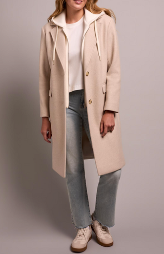 TRIBAL-TRENCH COAT W/HOODIE