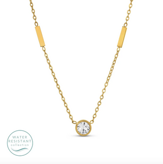SI-ROUND CZ WR NECKLACE