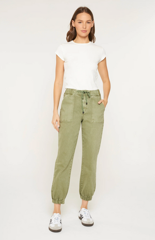 MICA- HR JOGGER CROP-OLIVE