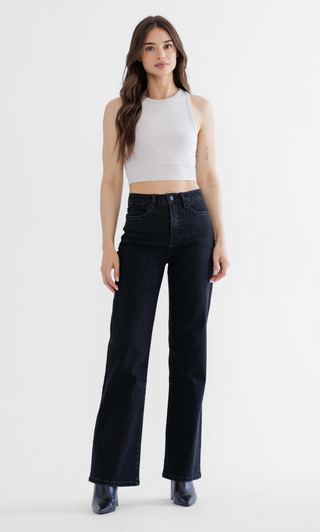 MICA- CLASSIC WIDE LEG-BLACK