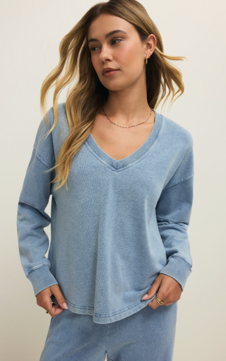 ZS- DELPHINE DENIM SWEATSHIRT