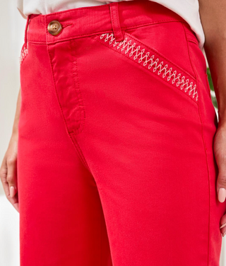 TRIBAL- ANKLE PANT W/ EMBROIDERY