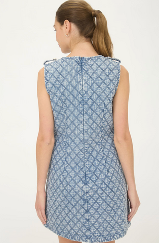 QUILTED DENIM DRESS