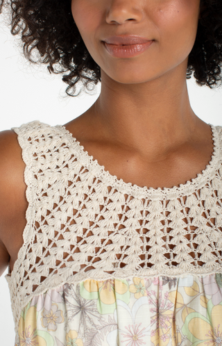 CROCHET WOVEN DRESS