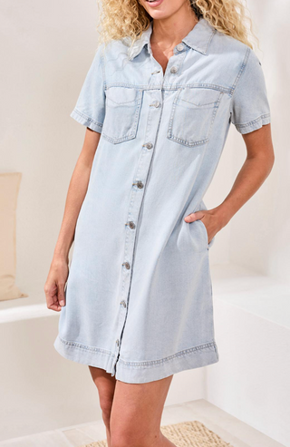 DENIM SHIRT DRESS