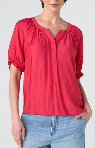 PLACKET WOVEN BLOUSE