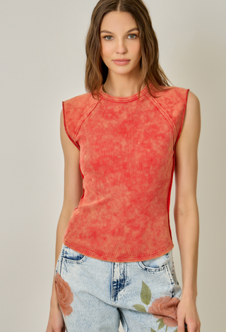 MARREN MINERAL WASH RED TEE