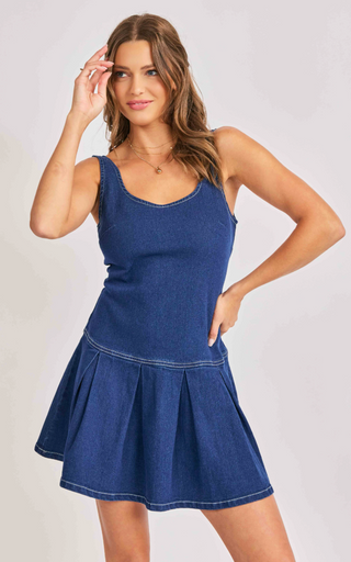 DENIM TANK DRESS 