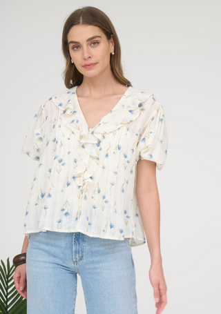 ZENA RUFFLE TOP