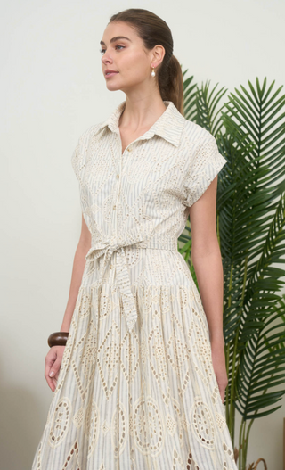 ZENITH EYELETTE DRESS