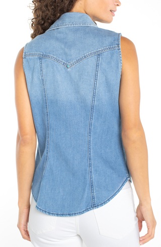 DOTTI BUTTON UP TANK